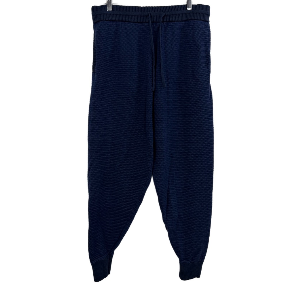 Tommy John Jogger Pants Mens Large Blue Knit Athleisure Lounge Heavy Comfort
